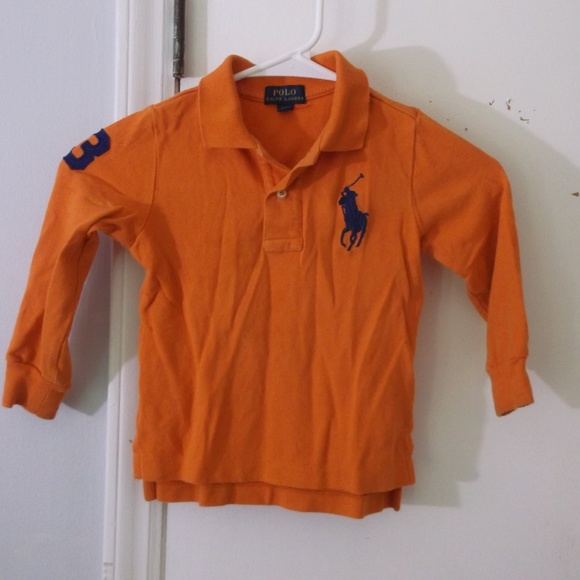 Polo Ralph Lauren Other - Polo Ralph Lauren Orange Polo Top Shirt 3T Boy